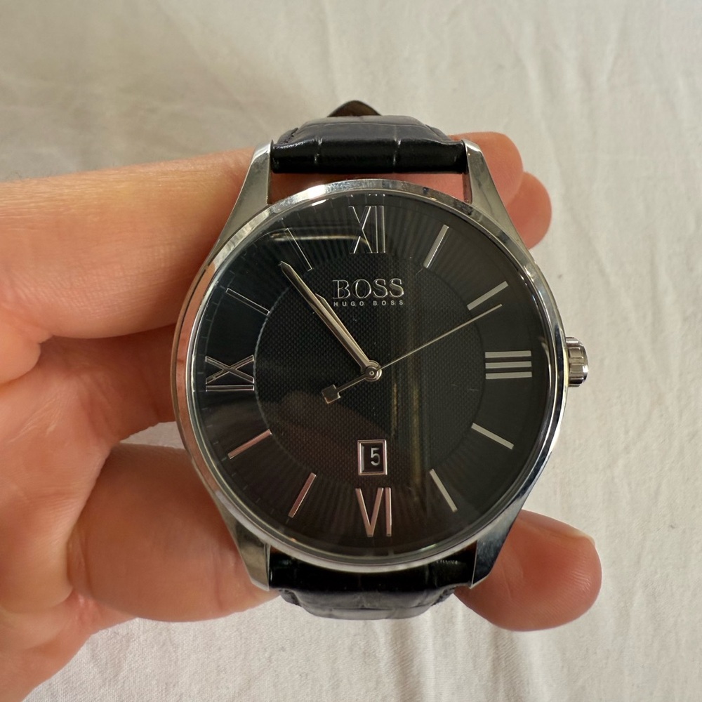Hugo Boss Silver and Black Watch